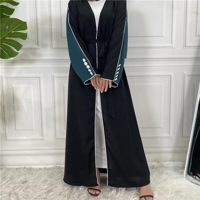 Fashion Two Color Patchwork With Buttons Dark Green - Shop at LoveMi