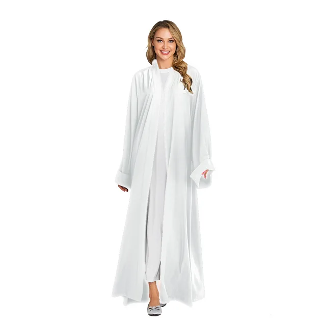 Robe Popular Clean Color Cardigan White - Shop at LoveMi
