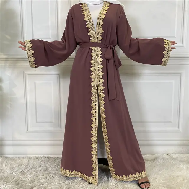 Casual Cardigan Islamic Long Style Purple - Shop at LoveMi
