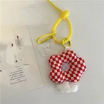 Red And White Lattice Flowers
