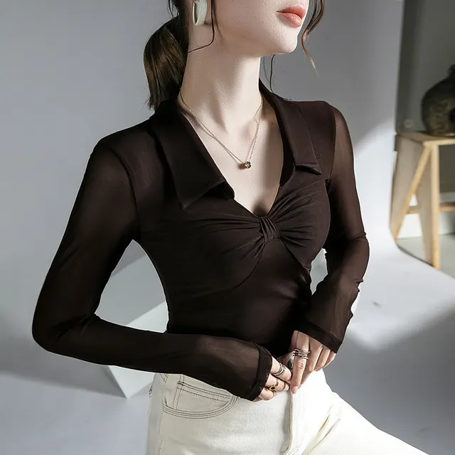 Inside A Leggings Long Sleeved Shirt Brown - Shop at LoveMi