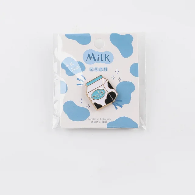 Letter Lover Brooch Sweetheart Cute Pet Vitality Drink Milk - Shop at LoveMi