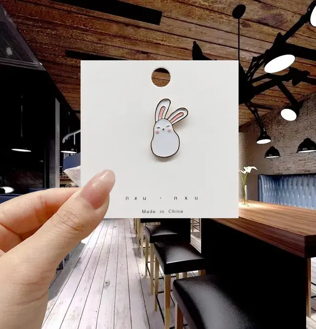 Creative Cartoon Alloy Brooch Clothing Rabbit And Rabbit - Shop at LoveMi
