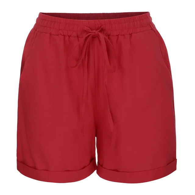 Loose Fitting Cotton Casual Pants For Women Red - Shop at LoveMi