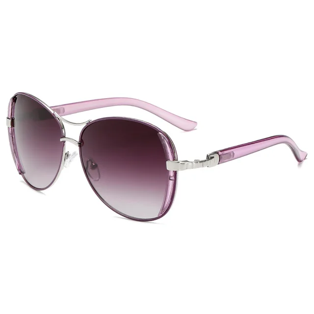 Women's Large Frame Fashionable Sunglasses Purple - Shop at LoveMi