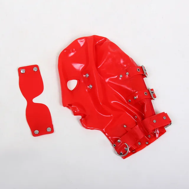 Latex Clothing Restraint Head Cover Red - Shop at LoveMi