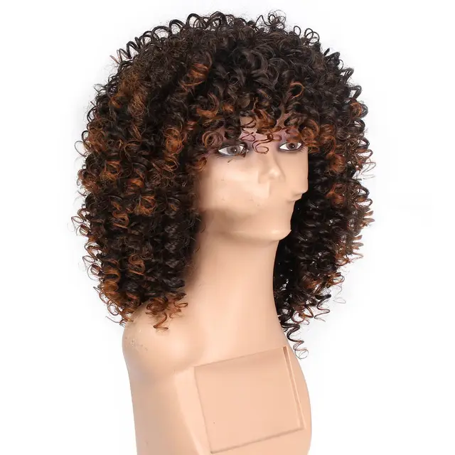 European And American Women's African Small Curly Synthetic Fiber Wig Headsets T230 - Shop at LoveMi