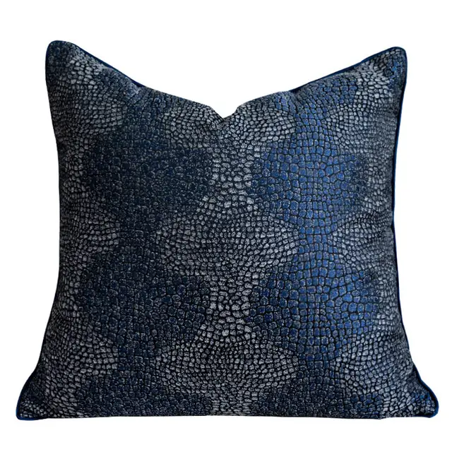 Denim Blue Modern Minimalist Living Room Sofa Pillow Blue2 - Shop at LoveMi