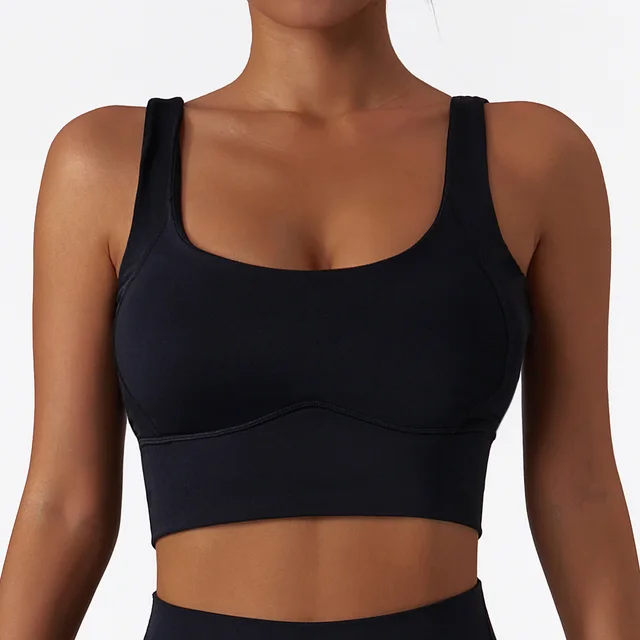 Running Sports Quick drying Nude Feel Yoga Push Up Bras Shockproof Fitness Vest Advanced Black - Shop at LoveMi
