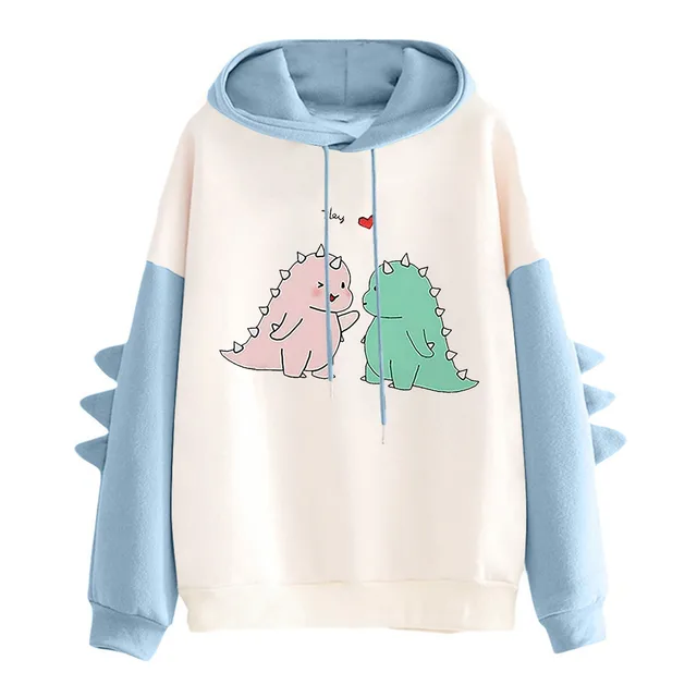 Women's Rainbow Little Monster Sweater Blue - Shop at LoveMi