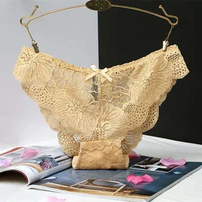 Stylish Sexy Hollowed Out Lace Shorts Skin Tone - Shop at LoveMi