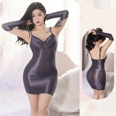 Women's Fashion Personalized Strap Dress Dark Grey - Shop at LoveMi