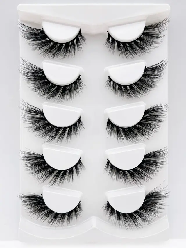 Mink Eyelashes Eye Tail Lengthening Natural Eyelashes Flat False D489 - Shop at LoveMi