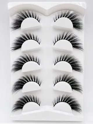Mink Eyelashes Eye Tail Lengthening Natural Eyelashes Flat False - D494