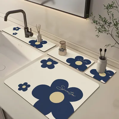 Kitchen Counter Top Faucet Absorbent Pad Bathroom Vanity Splash And Water Proof Color2 - Shop at LoveMi