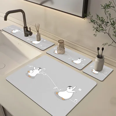 Kitchen Counter Top Faucet Absorbent Pad Bathroom Vanity Splash And Water Proof Color5 - Shop at LoveMi