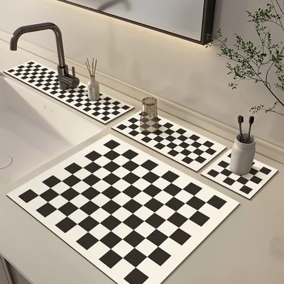 Kitchen Counter Top Faucet Absorbent Pad Bathroom Vanity Splash And Water Proof Color7 - Shop at LoveMi