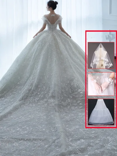 Off Shoulder French Main Wedding Dress Style6 Xs - Shop at LoveMi