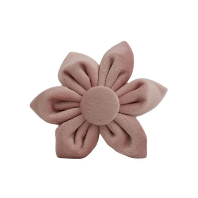 Pet Collar Dog Fabric Velvet Flower2 - Shop at LoveMi