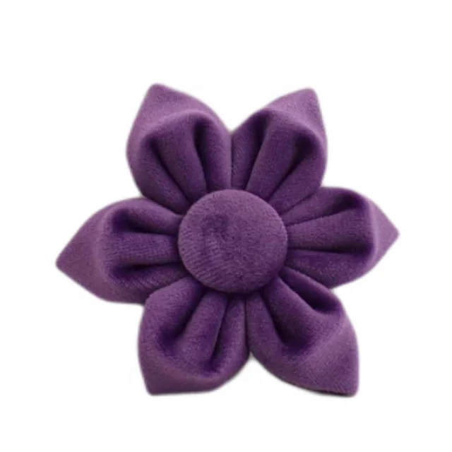 Pet Collar Dog Fabric Velvet Flower3 - Shop at LoveMi