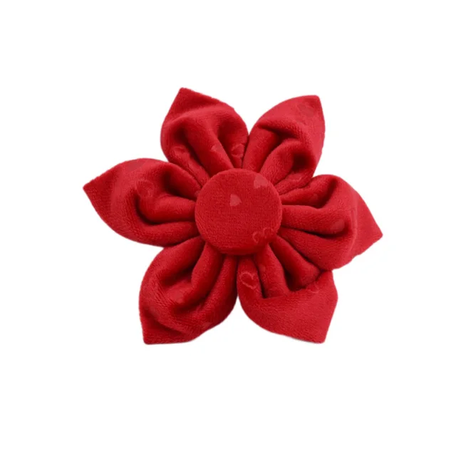 Pet Collar Dog Fabric Velvet Flower3 - Shop at LoveMi