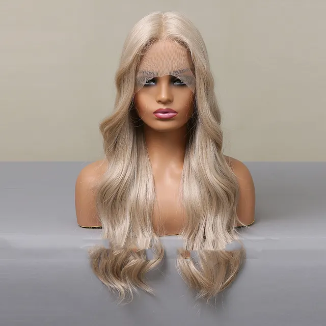 Women's Fashion Pick Dye Big Wave Lace Wig Gold - Shop at LoveMi