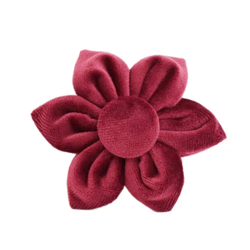 Pet Collar Dog Fabric Velvet Flower1 - Shop at LoveMi