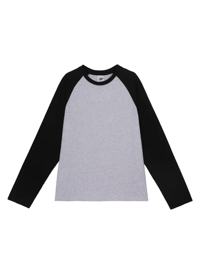 Stick Cloth Embroidered Shoulder Sleeve Casual Loose Unisex Top Grey - Shop at LoveMi