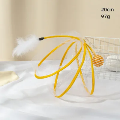 Cat Tunnel Feather Mouse Transformational Durability Mesh White - Shop at LoveMi