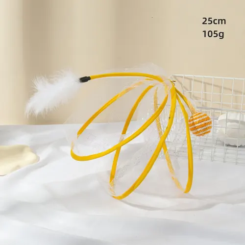 Cat Tunnel Feather Mouse Transformational Durability Mesh White - Shop at LoveMi