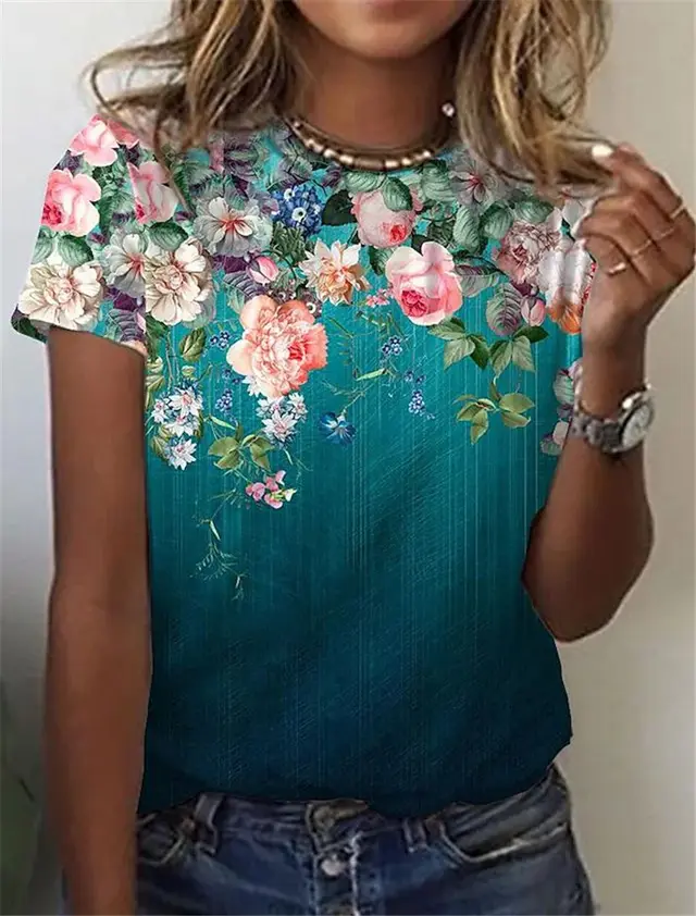 Printed Casual T shirt For Women Tt7508 - Shop at LoveMi