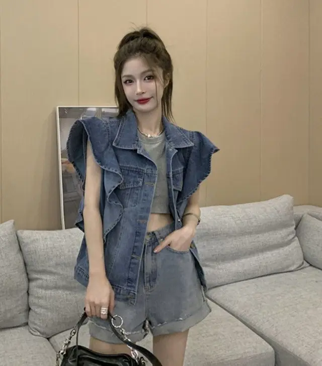 Fashion Denim Vest Jacket For Women's Retro Denim Vest - Shop at LoveMi