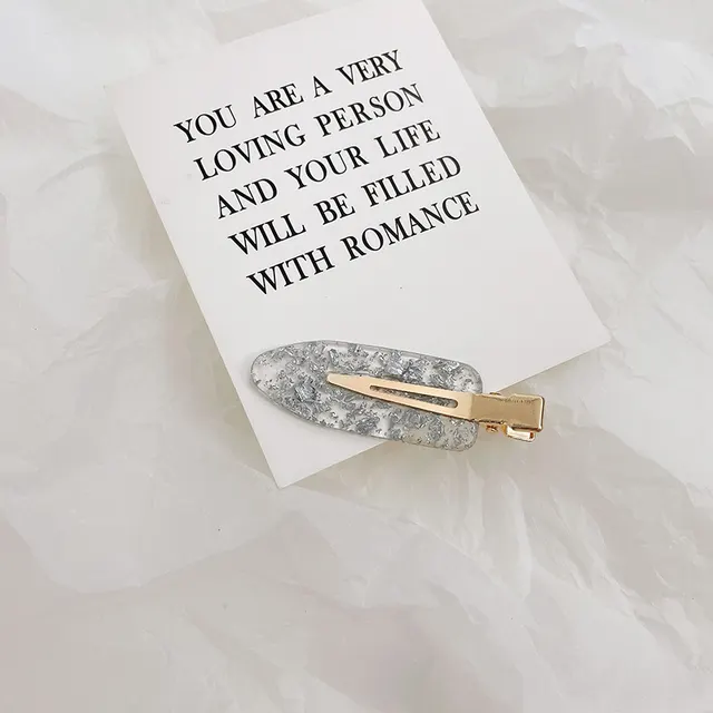 Duckbill Clip Transparent Seamless Bangs Forehead Side Silver - Shop at LoveMi