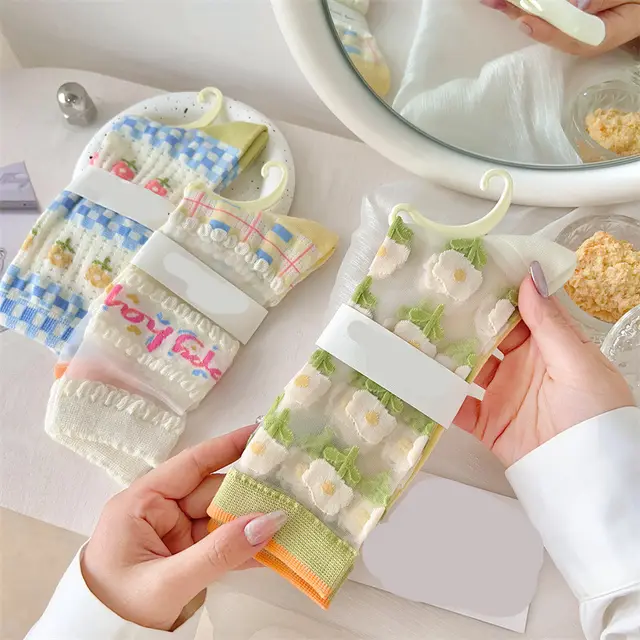 Girl Wind Glass Silk Pile Socks Set - Shop at LoveMi