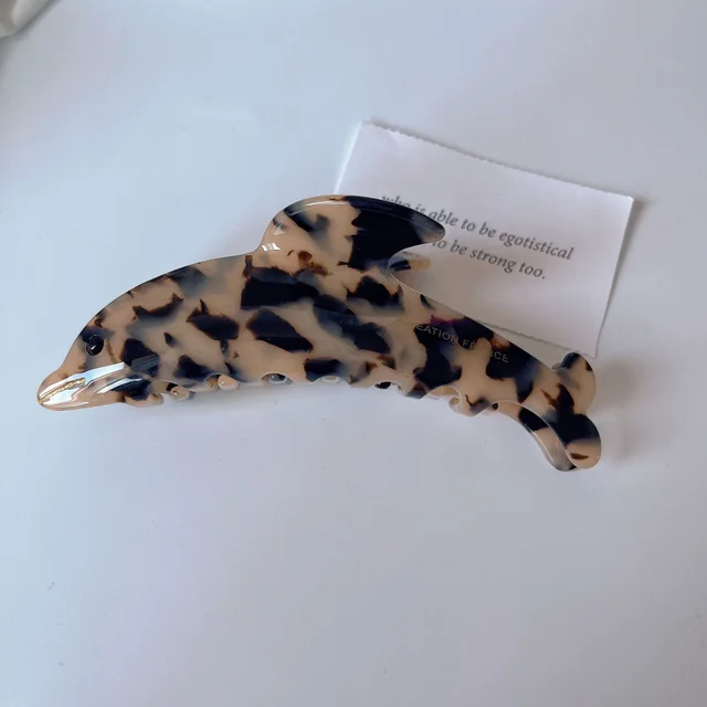 Japan And Korea Acetic Acid Hairpin Niche Light Leopard Print - Shop at LoveMi