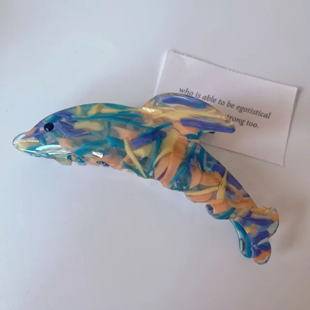 Japan And Korea Acetic Acid Hairpin Niche Purple Orange Blue - Shop at LoveMi