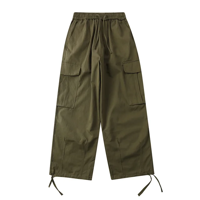 Women's High Street Overalls With Large Pockets Army Green - Shop at LoveMi