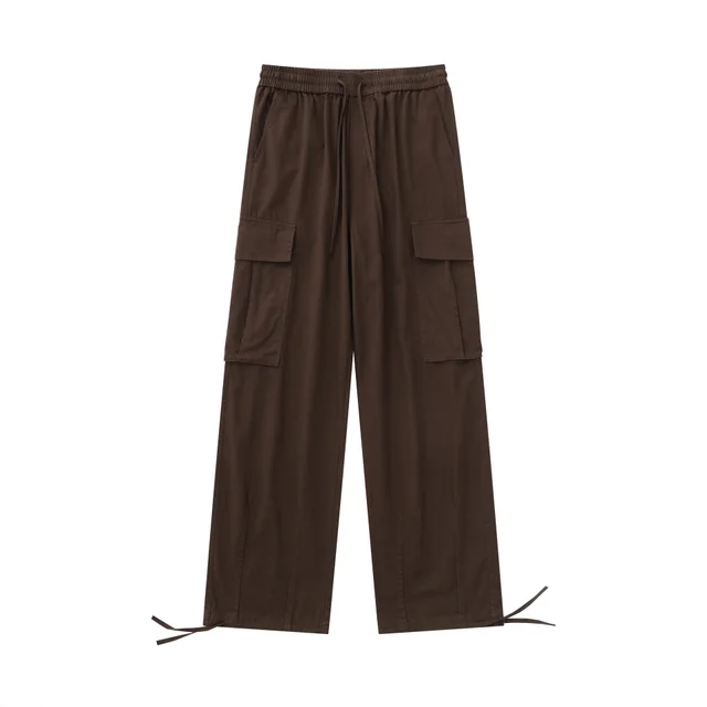 Women's High Street Overalls With Large Pockets Coffee - Shop at LoveMi