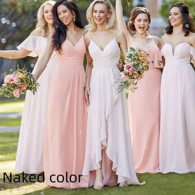 Hanger Outdoor Wedding Sister Dress Banquet Naked Color - Shop at LoveMi