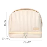 Toast Makeup Bag PU Waterproof And Multifunctional - White