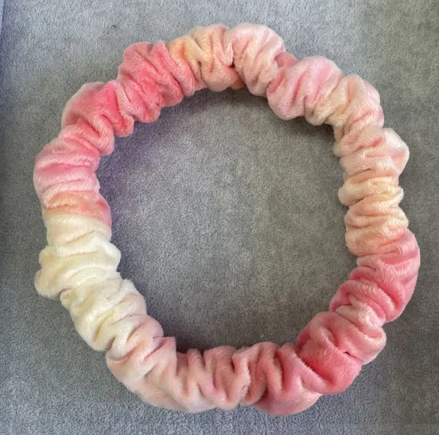 Heatless Curly Hair Stick Flannel Wash Face Orange Tie Dyeing - Shop at LoveMi