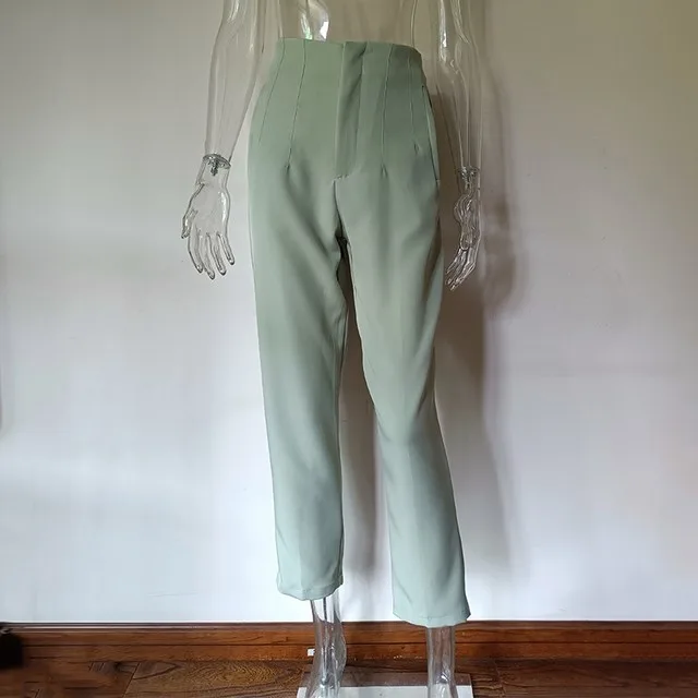 Women's Casual Fashion Straight Leg Pants Turquoise - Shop at LoveMi