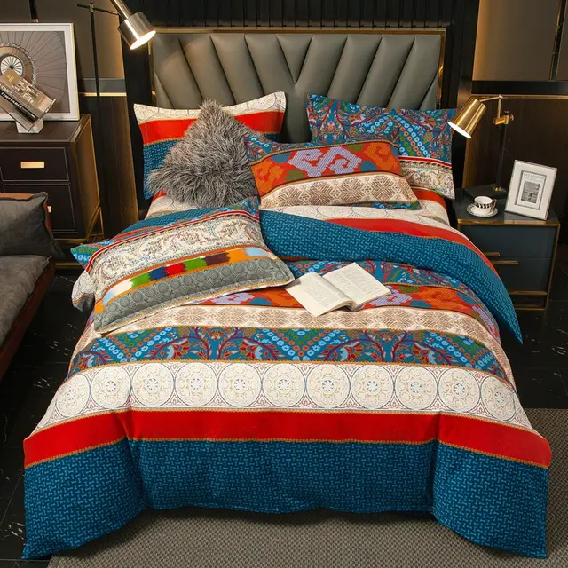 Four piece Cotton Thickened Bedding For Autumn And Winter All Cotton Dormitory 13 Style - Shop at LoveMi