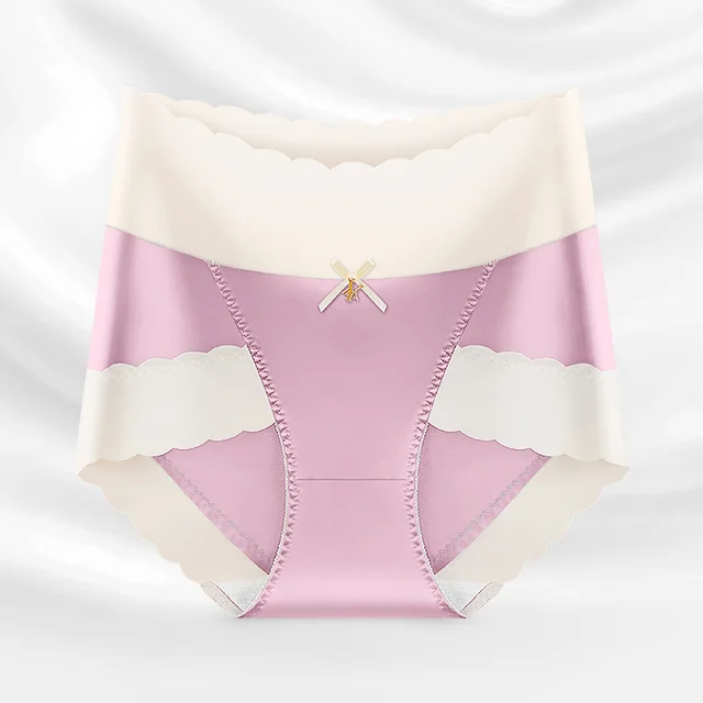 Fashion Light Luxury Satin Bow Briefs Bean Paste - Shop at LoveMi