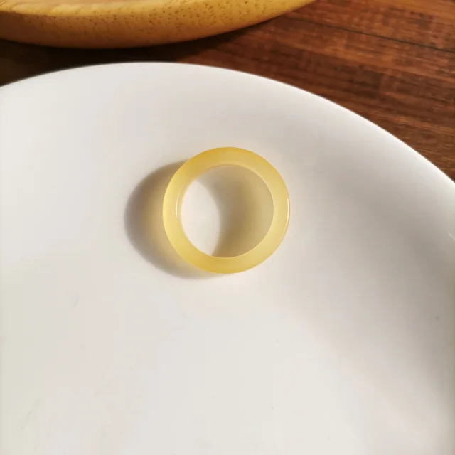 Cute Girl Heart Index Finger Ring Yellow - Shop at LoveMi