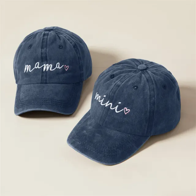 Fashion Wash Cotton Baseball Cap Parentchild2 - Shop at LoveMi
