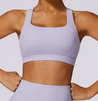 Shockproof Running Wearing Fitness Clothes And Bras - Purple