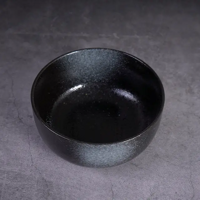 Japanese Ceramic Retro Soup Bowl Salad Bowl Tableware N Glaze - Shop at LoveMi