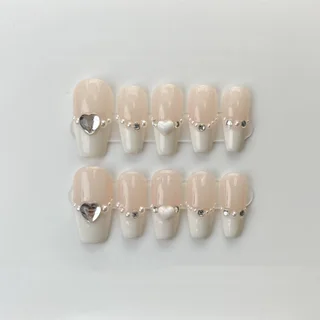 Wearing Armor Temperament Love Diamond - Cream Scallops
