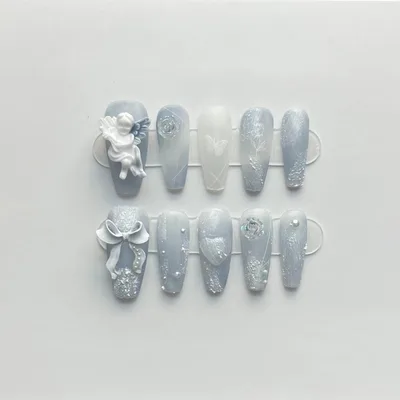 Yunchuan Haze Blue Gypsum Angel Manicure Archangel Ladder - Shop at LoveMi